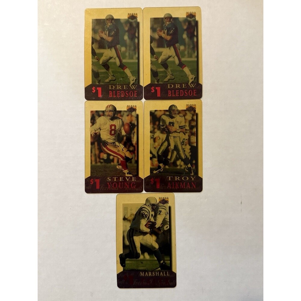 1996 Classic Marketing NFL Acetate Calling Card lot Vintage Sprint